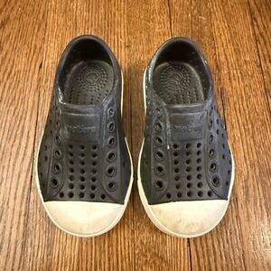 Native Kids Slip On Shoes Navy Blue White Rubber Water Sneakers C5 12–18 Mo